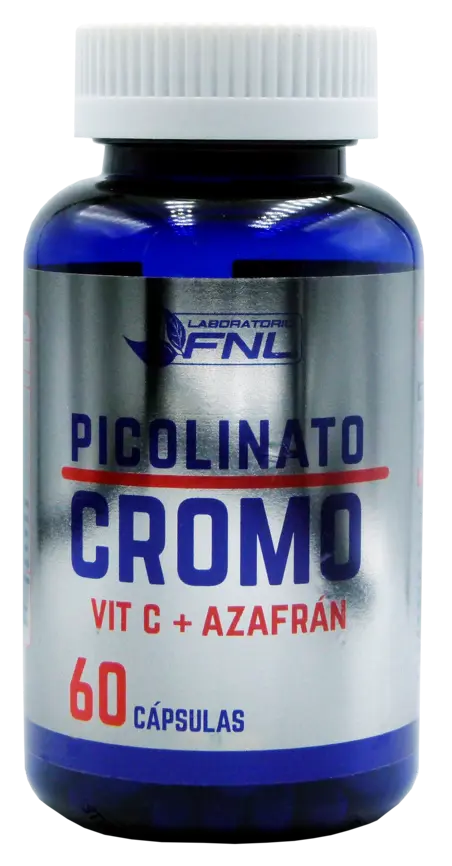 Picolinato de cromo + azafrán + vit C 60 cápsulas FNL