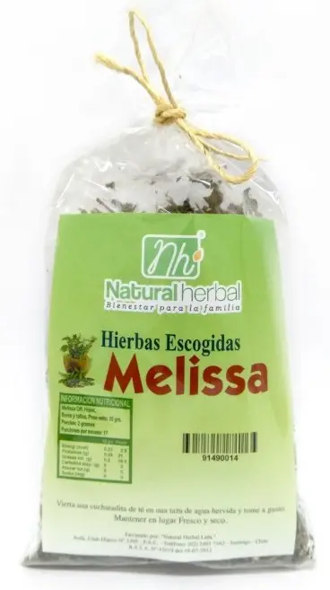 Melissa hierba bolsa 30g Natural Herbal