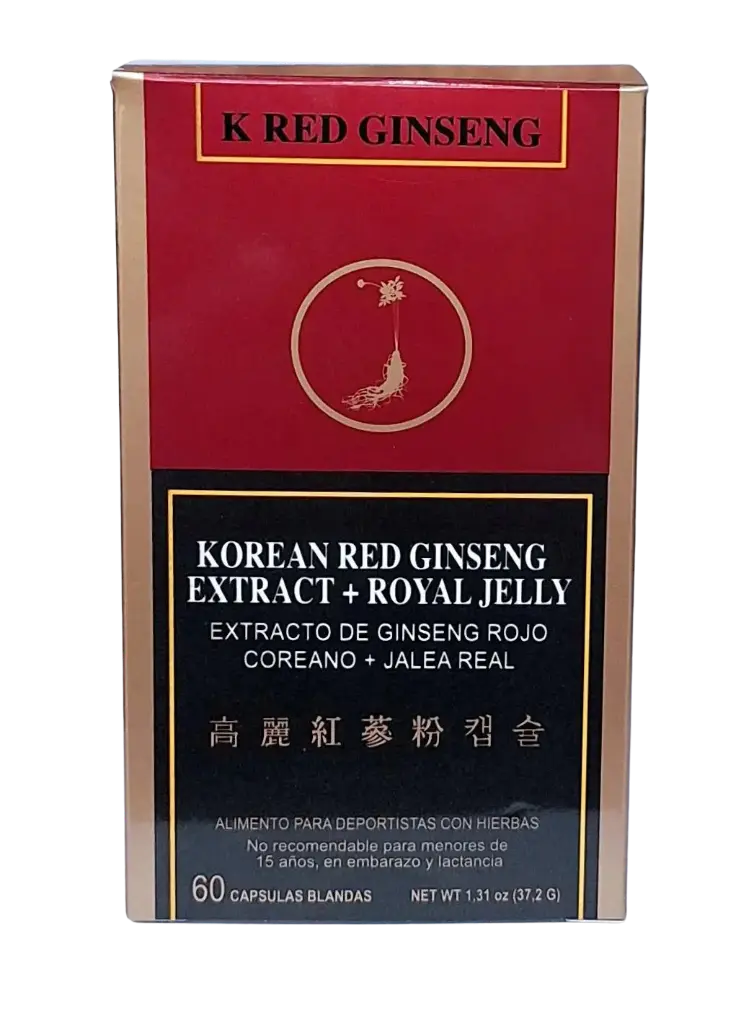  Ginseng extracto + jalea real 60 cáps  
