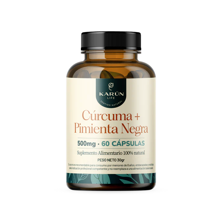 Curcuma + Pimienta Negra 500 Mg 60 caps - KARUN