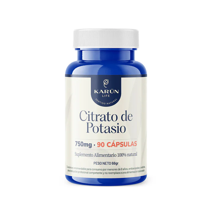 Citrato de potasio 750 Mg 90 caps - KARUN