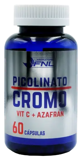 [FNL] Picolinato de cromo + azafrán + vit C 60 cápsulas FNL