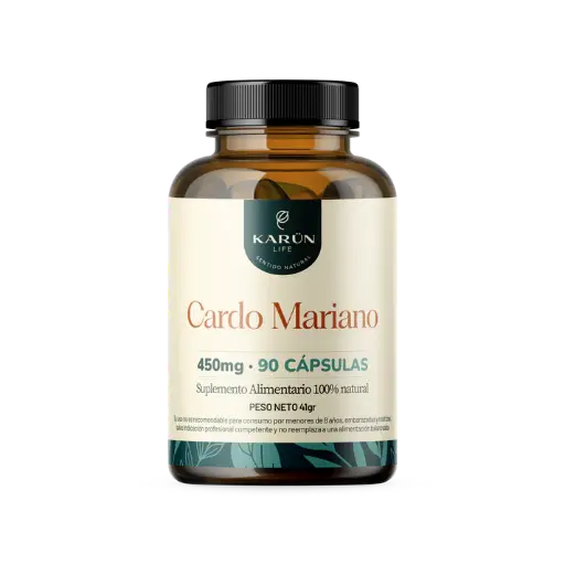 [KARUN ] Cardo Mariano 90 Cápsulas 450 Mg  KARUN