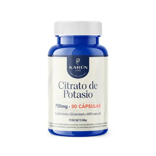 [KARUN ] Citrato de potasio 750 Mg 90 caps - KARUN